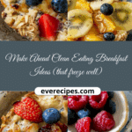 Make Ahead Clean Eating Breakfast Ideas