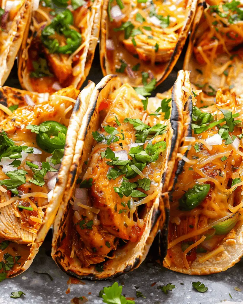 20 Minute Mini Baked Chicken Tacos