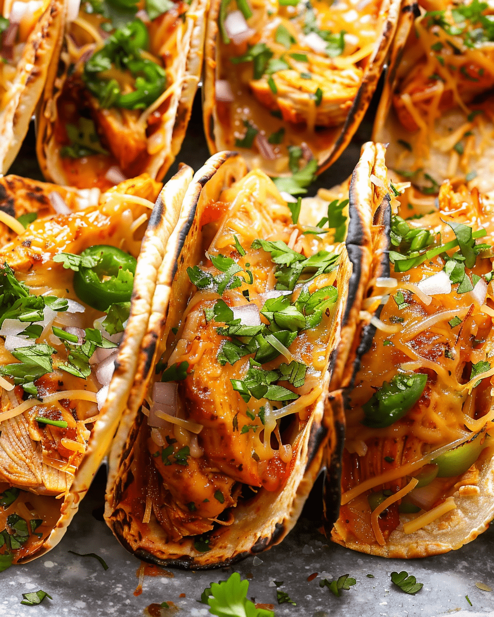 20 Minute Mini Baked Chicken Tacos