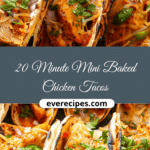 20 Minute Mini Baked Chicken Tacos