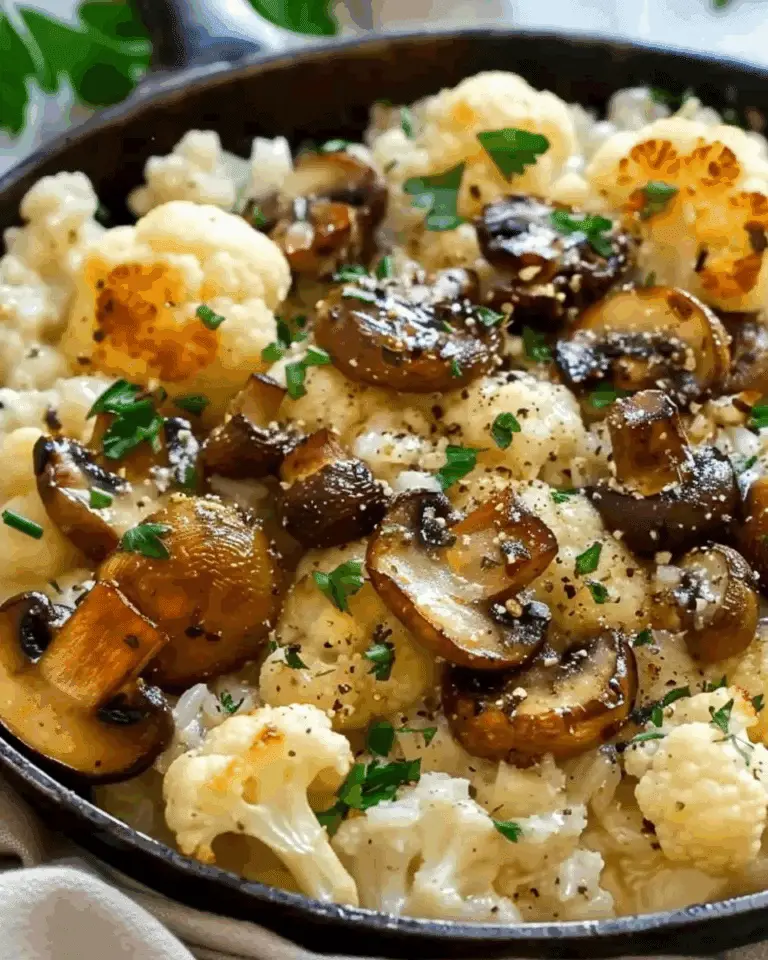 Garlic Cauliflower Mushroom Skillet: Quick & Delicious Dish