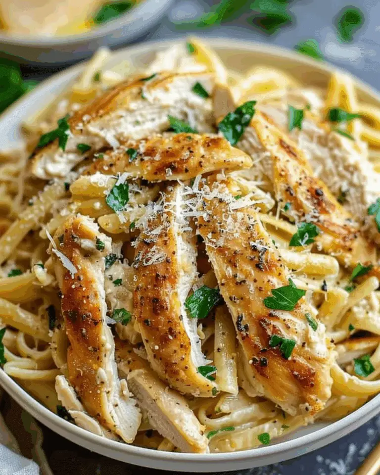 Healthy Garlic Parmesan Chicken Pasta Recipe