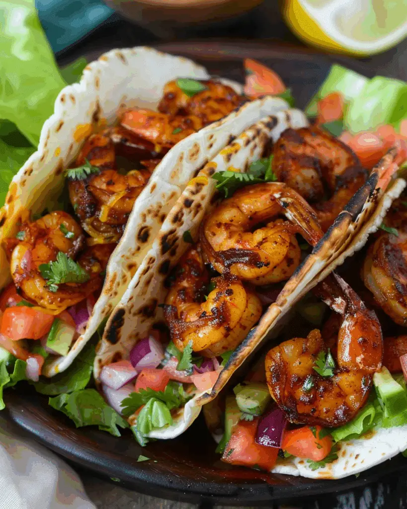 15 Minute Blackened Shrimp Taco Recipe
