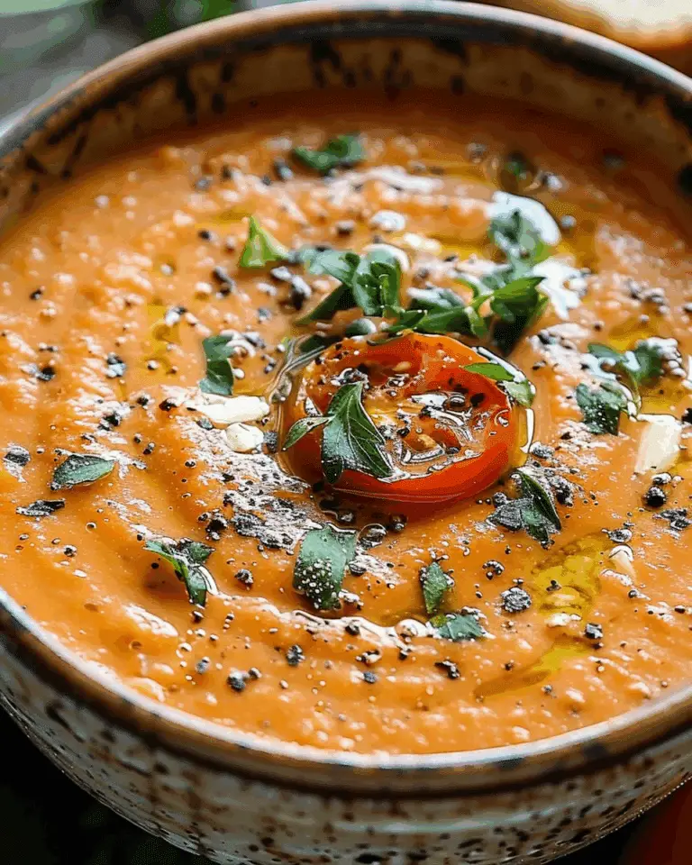 Creamy Roasted Garlic Tomato Soup