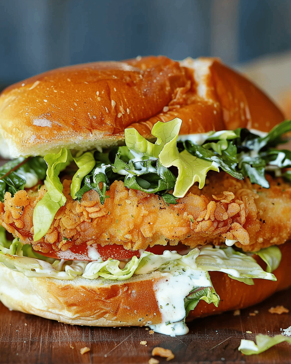 Crispy Chicken Caesar Sandwich