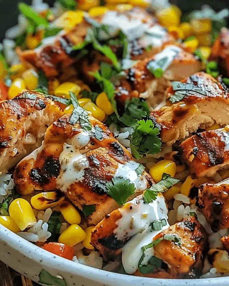 Street Corn Chicken Rice Bowl