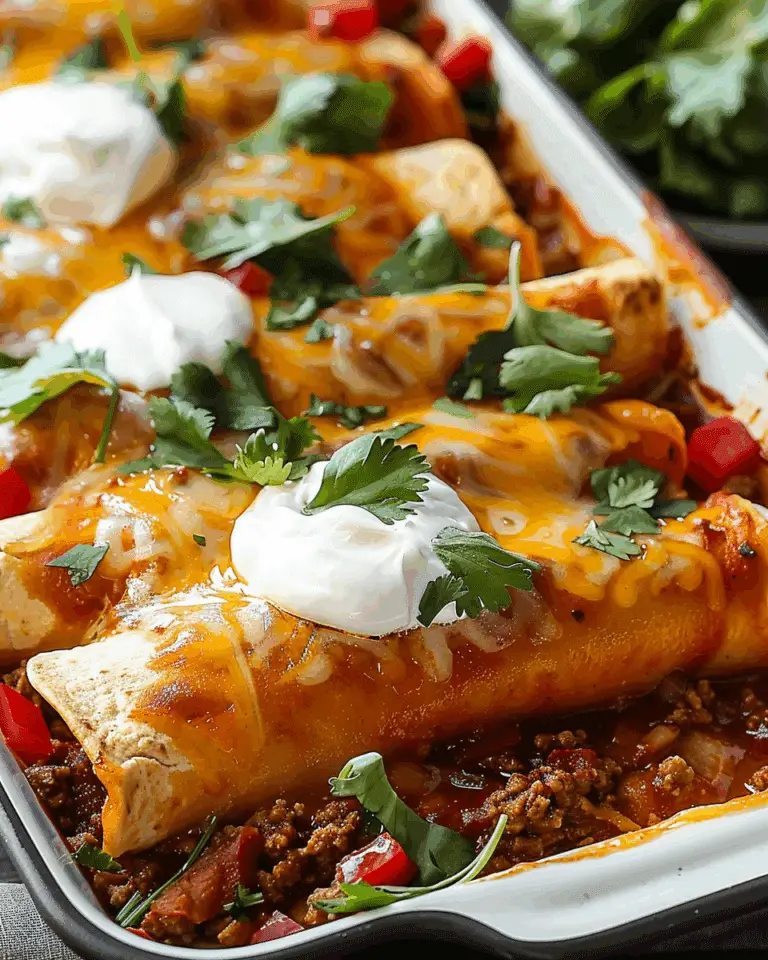 Easy Ground Beef Enchiladas