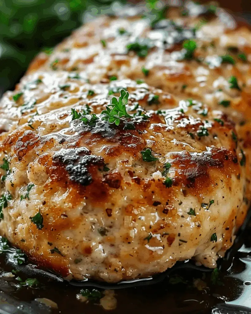 Garlic Parmesan Chicken Meatloaf