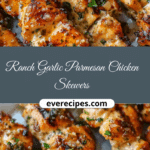 Ranch Garlic Parmesan Chicken Skewers