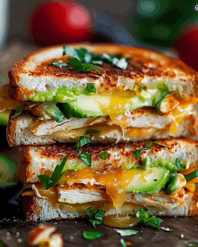 Chicken Avocado Melt Sandwich