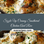 Sizzle Up Creamy Smothered Chicken And Rice