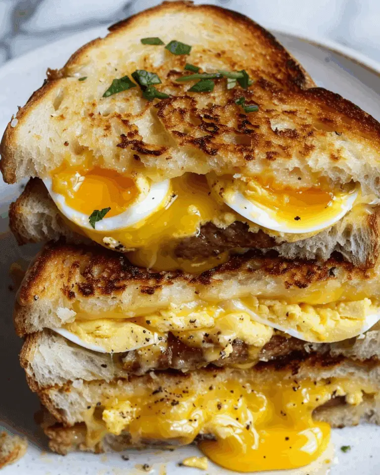 Breakfast Grilled Cheese with Eggs