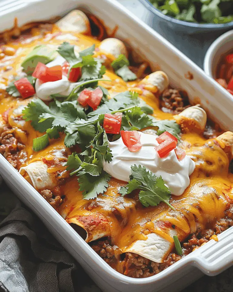 Easy Ground Beef Enchiladas