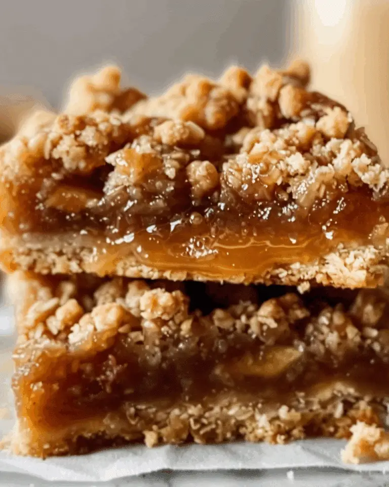 Caramel Apple Crumble Bars