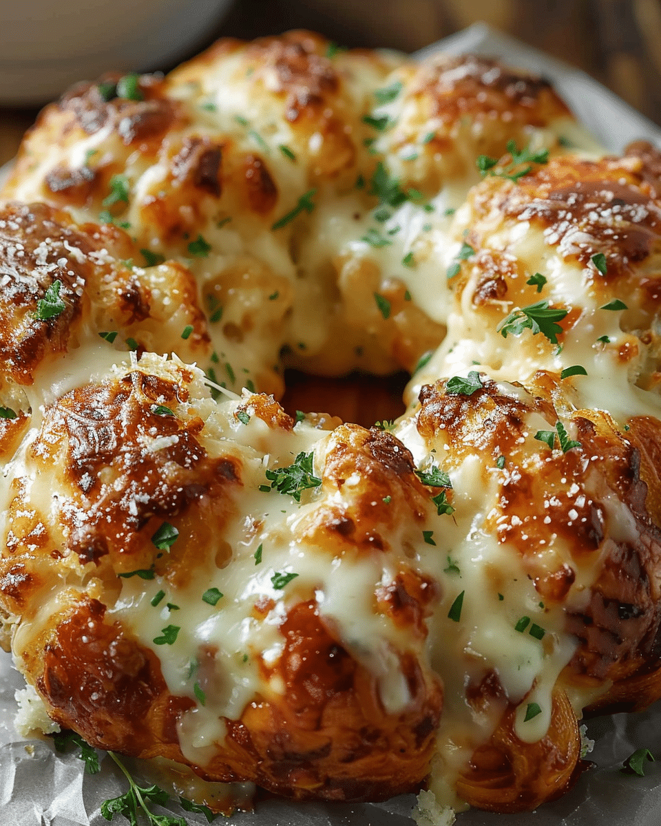 Chicken Alfredo Monkey Bread