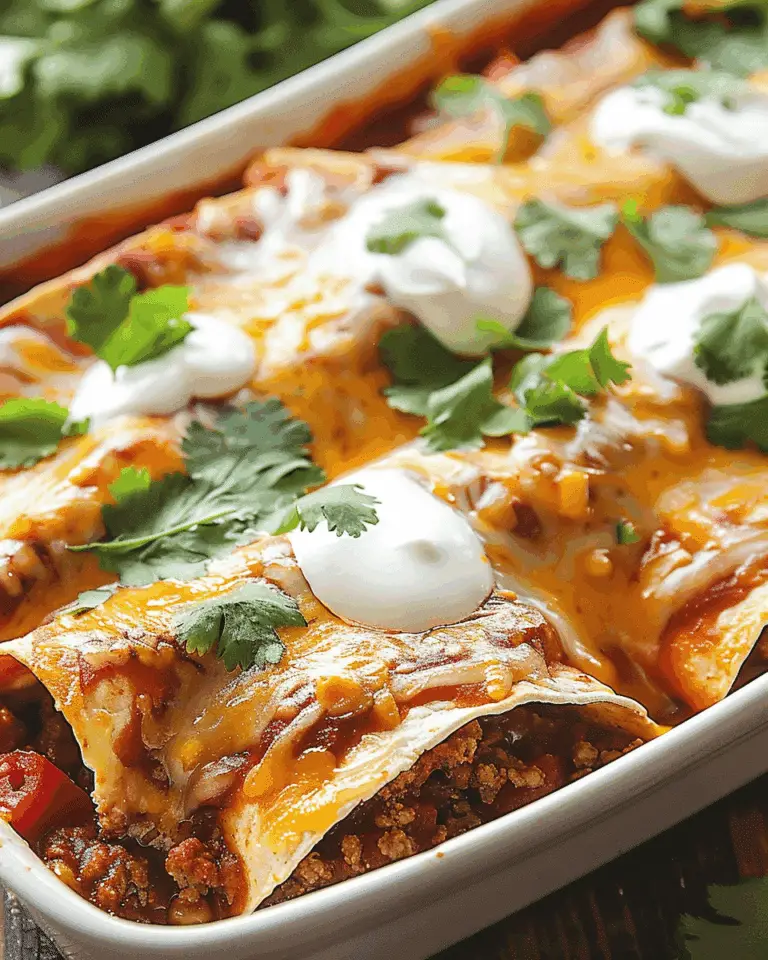 Easy Ground Beef Enchiladas