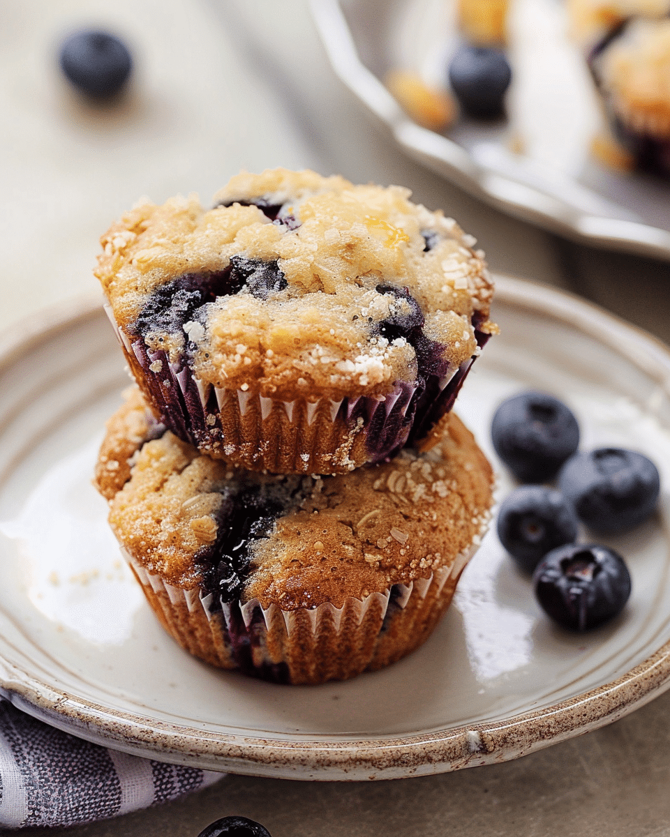 Homemade Blueberry Protein Muffins