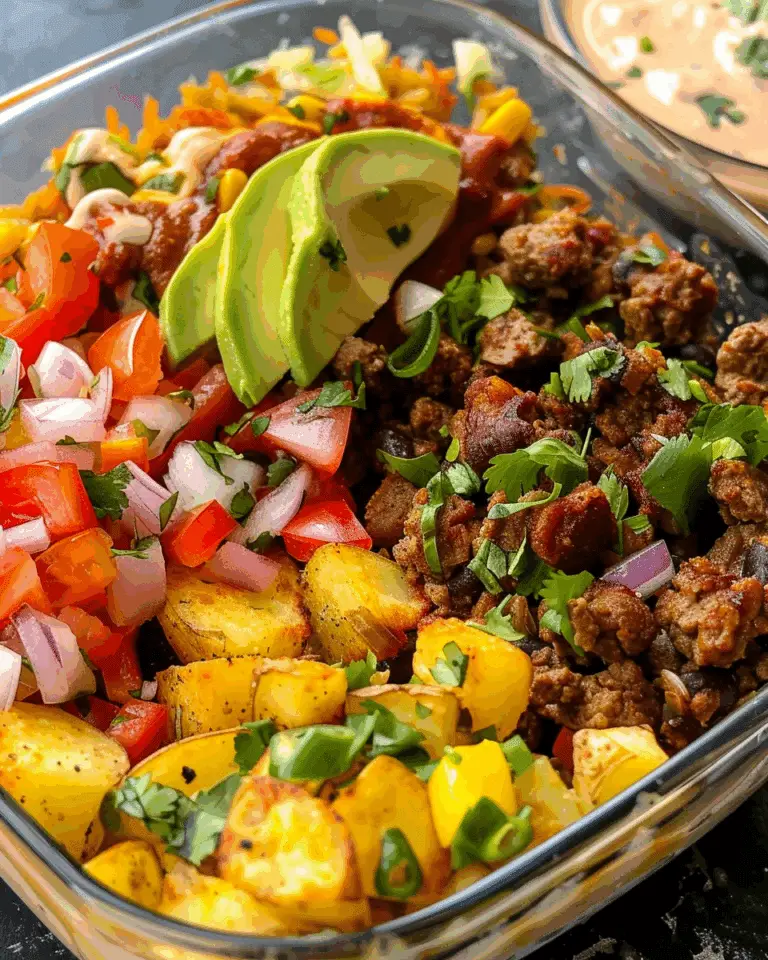 Loaded Potato Taco Bowl Meal Prep