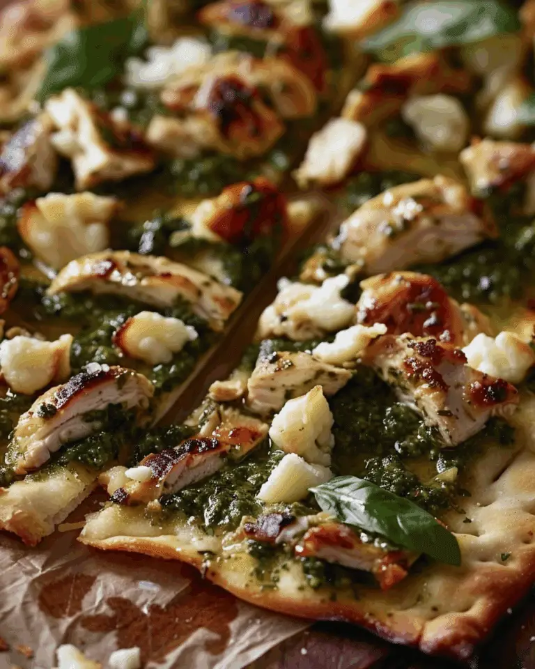 Pesto Chicken Flatbread