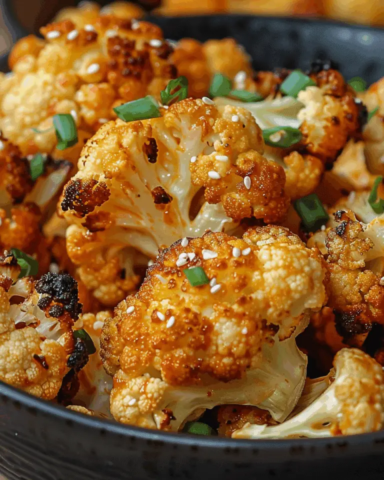 Sweet and Spicy Baked Cauliflower