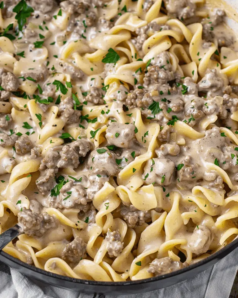 Ground Beef Stroganoff