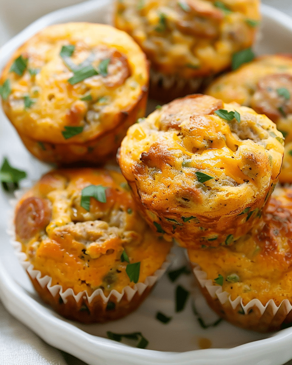 Sausage Pancake Muffins (High Protein)