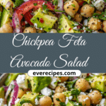 Chickpea Feta Avocado Salad