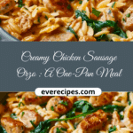 Creamy Chicken Sausage Orzo