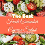 Fresh Cucumber Caprese Salad