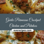 Garlic Parmesan Crockpot Chicken and Potatoes