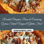 Roasted Pumpkin, Pecan & Cranberry Quinoa Salad