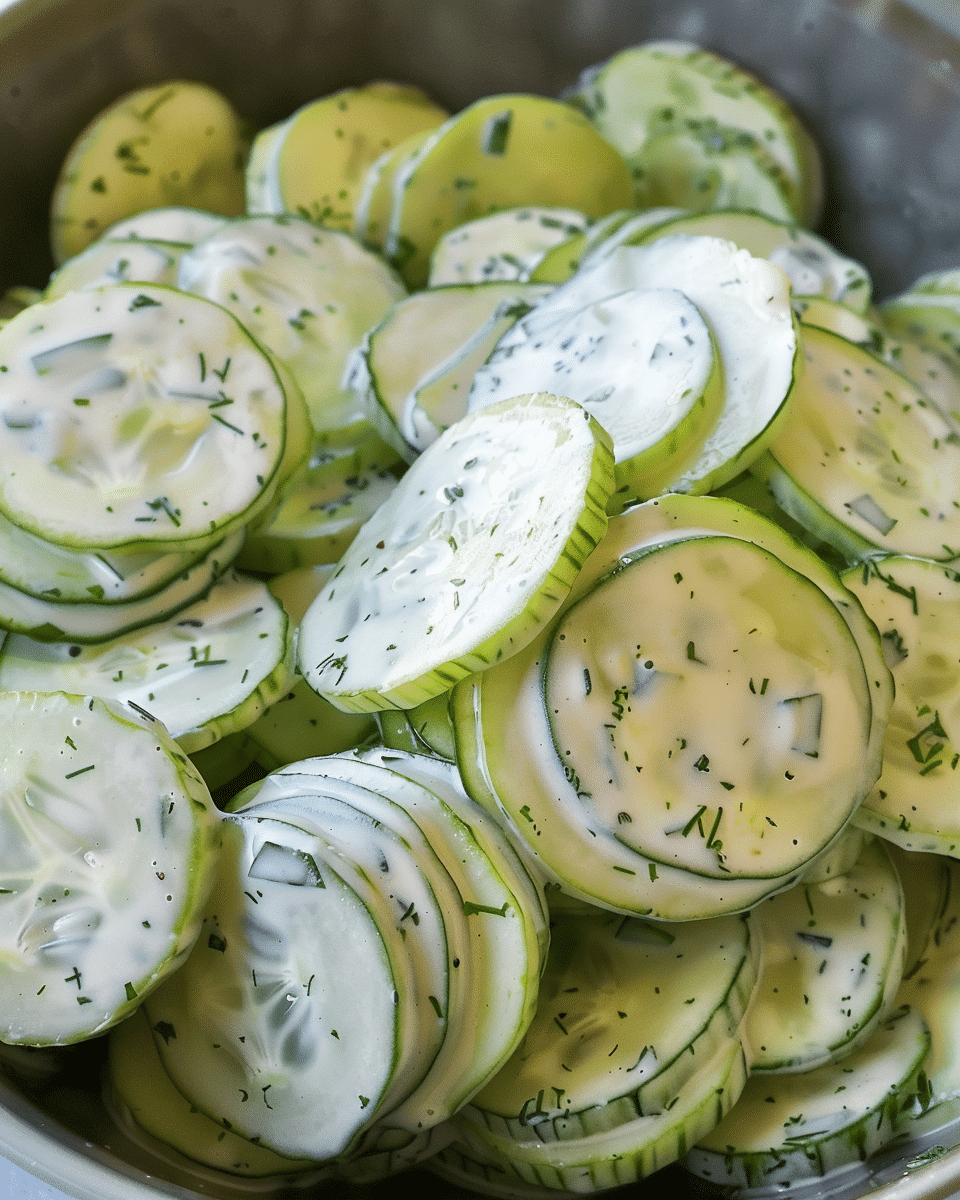 Creamy Cucumber Salad