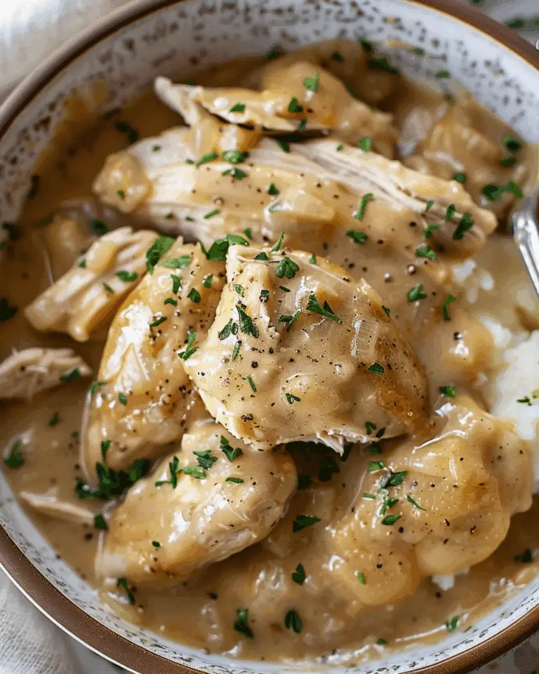 Easy Crockpot Chicken and Gravy