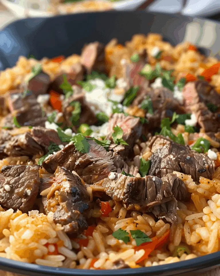 Steak Queso Rice