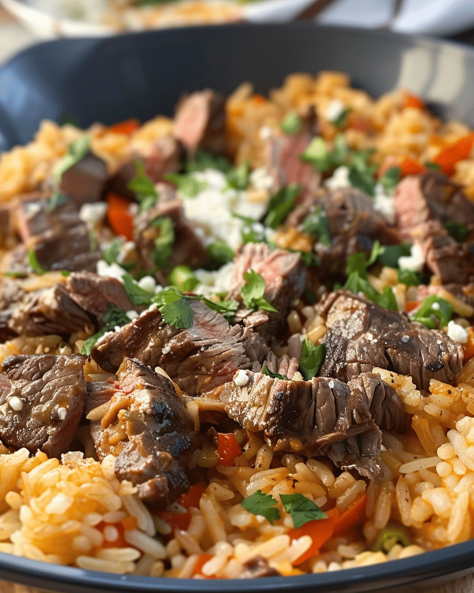 Steak Queso Rice