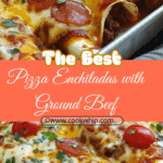 Pizza Enchiladas with Ground Beef
