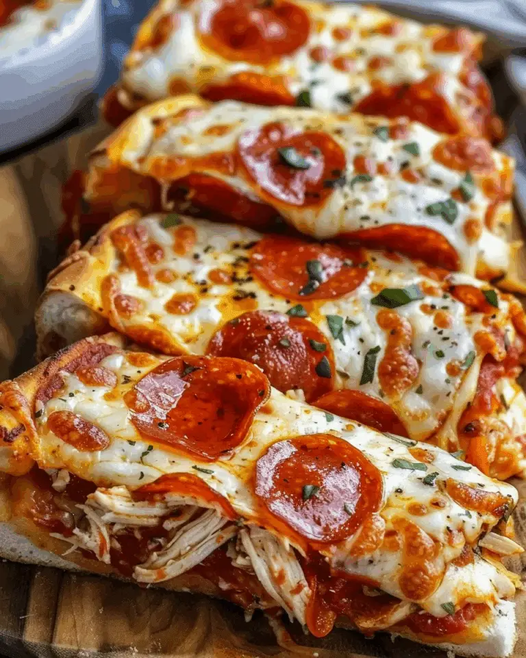 Chicken Pepperoni Pizza Melts