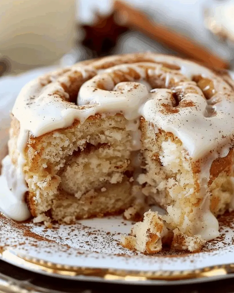 Low Carb Cinnamon Roll Cake