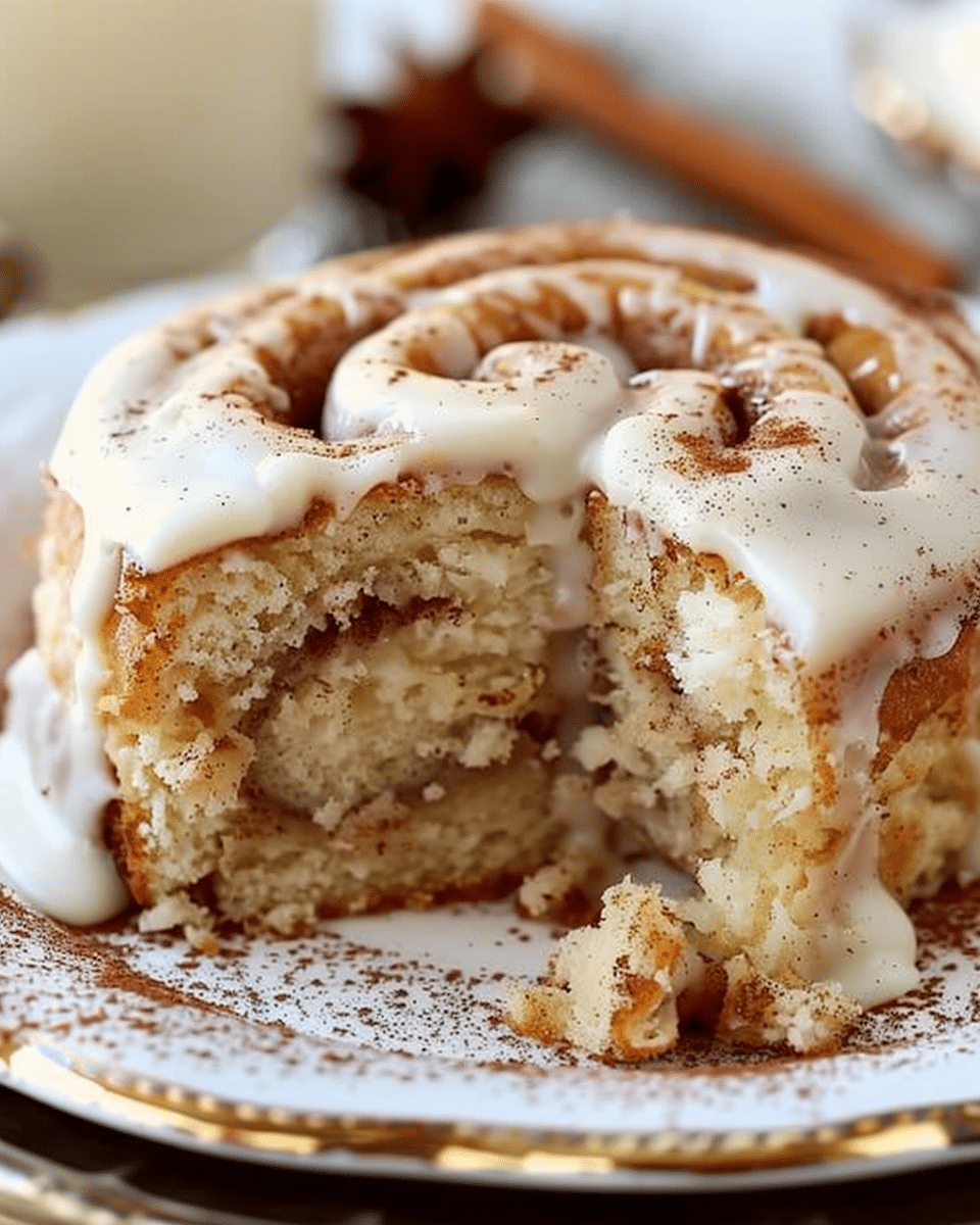 Low Carb Cinnamon Roll Cake
