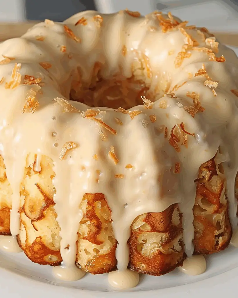 Pineapple Pound Cake with Cream Cheese Glaze