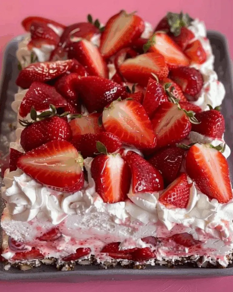 Strawberry Cream Cheese Icebox Cake Recipe
