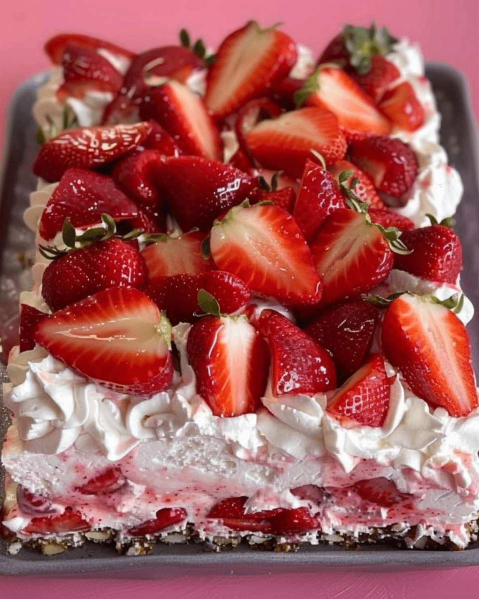 Strawberry Cream Cheese Icebox Cake Recipe