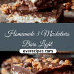 Homemade 3 Musketeers Bars Light