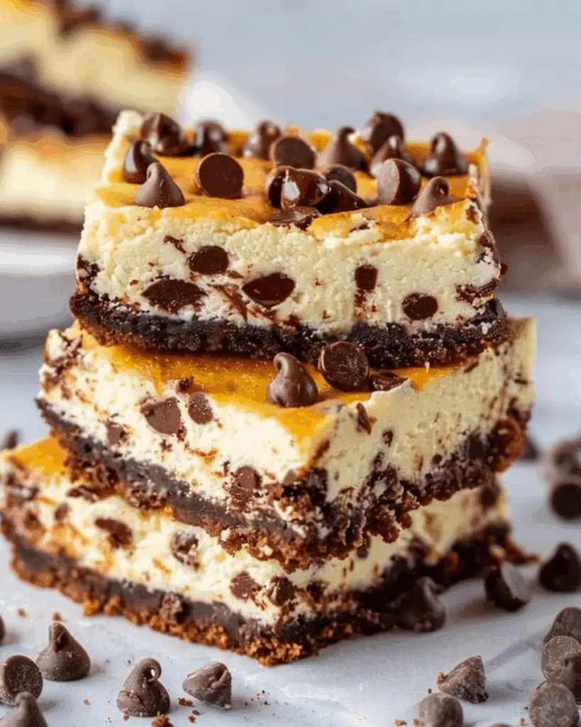 Keto Chocolate Chip Cheesecake Bars