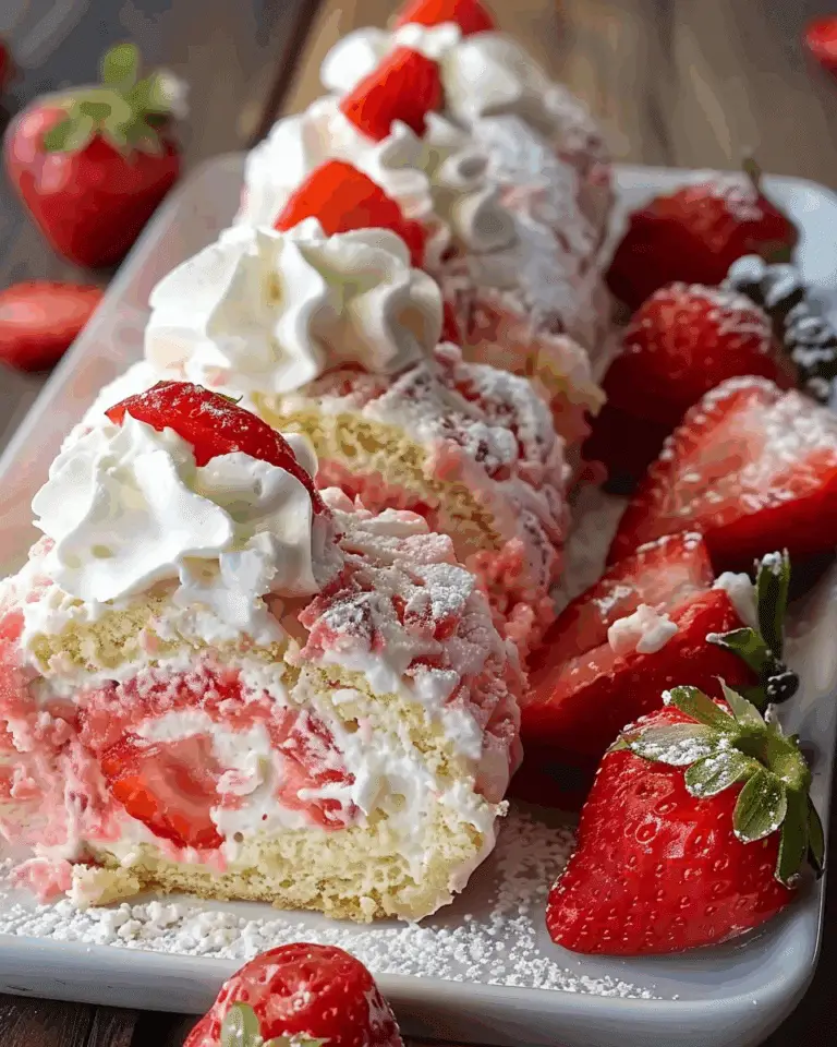 Strawberry Shortcake Cheesecake Rolls