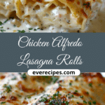 Chicken Alfredo Lasagna Rolls