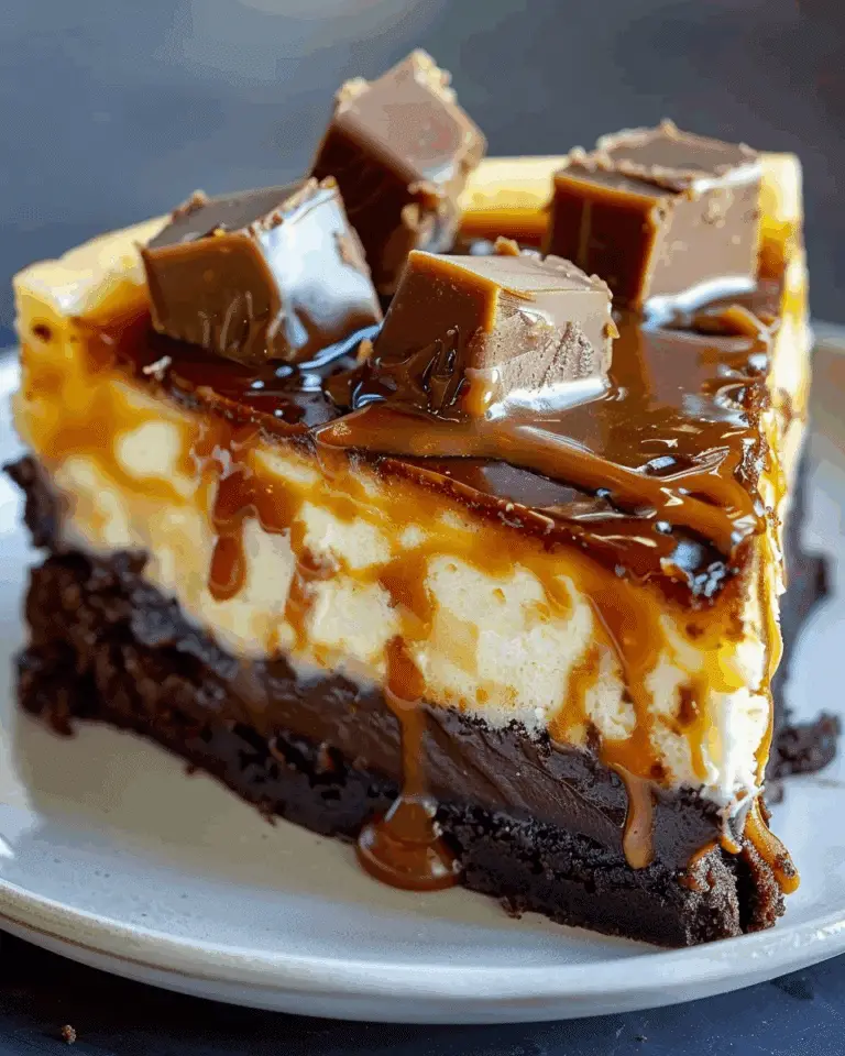 Caramel Brownie Cheesecake