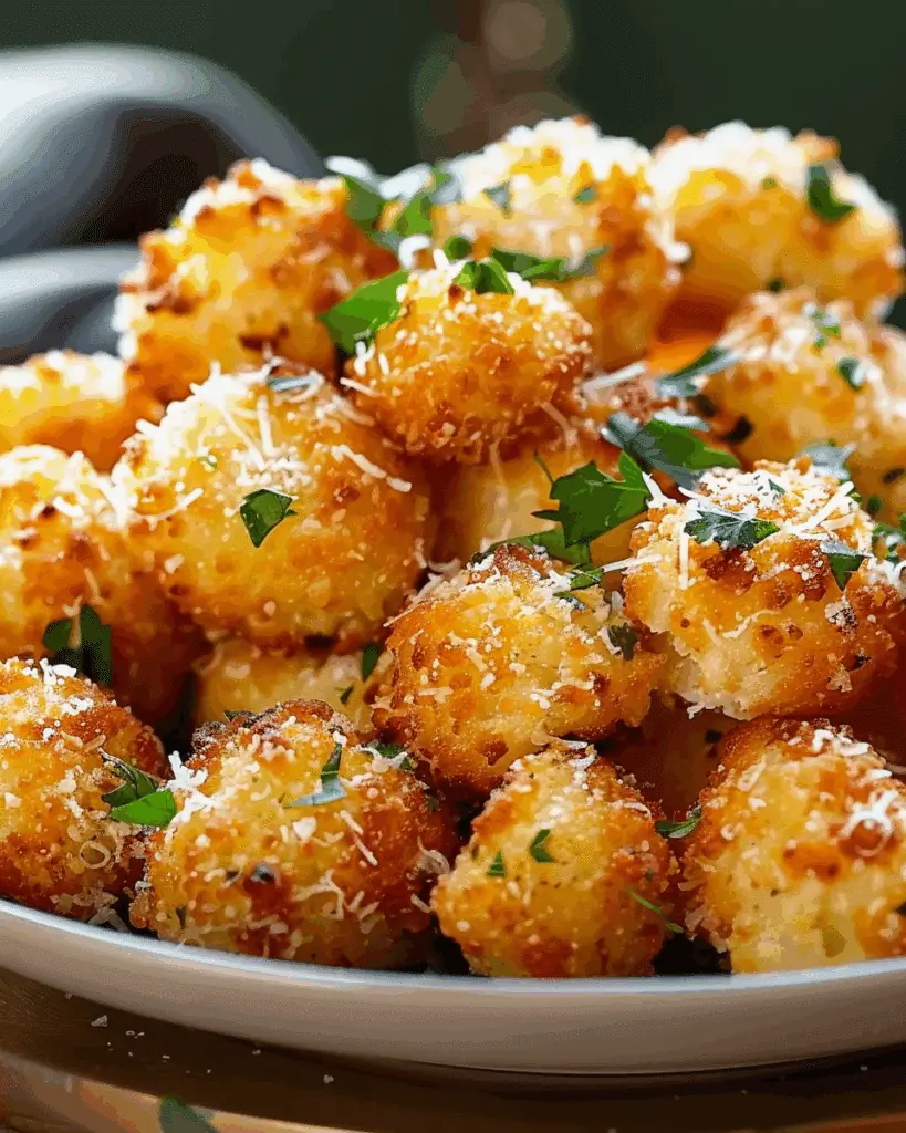 Parmesan Cauliflower Bites