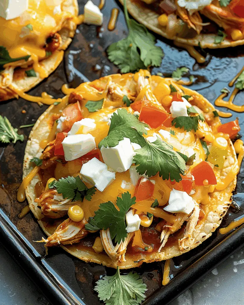 Mexican Rotisserie Chicken Tostadas