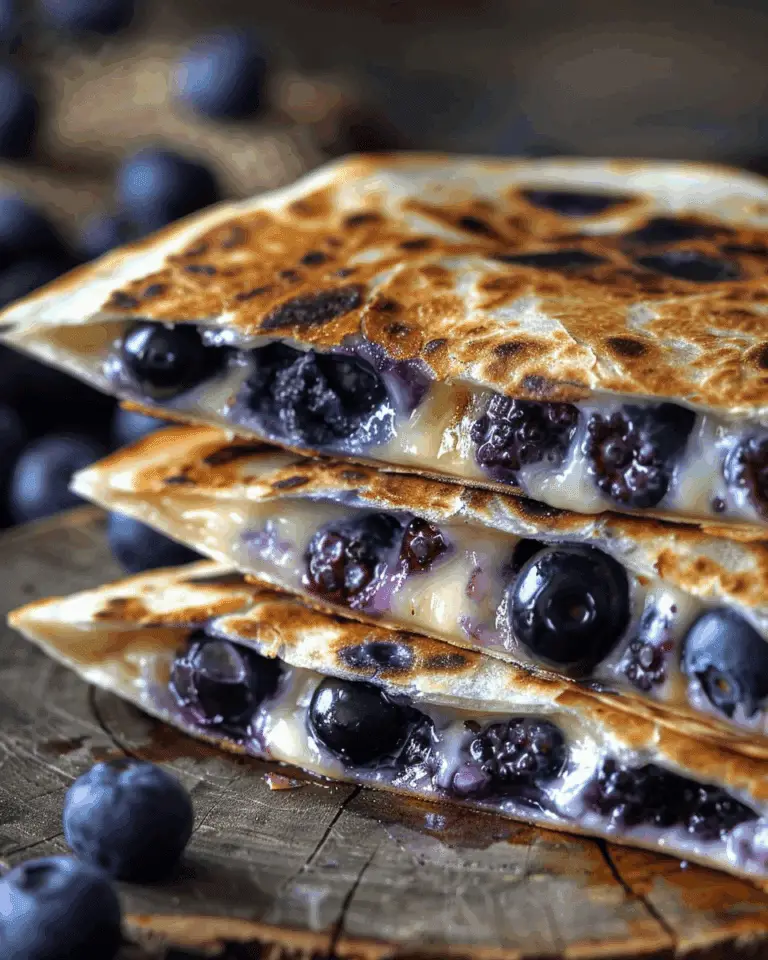 Blueberry Breakfast Quesadilla